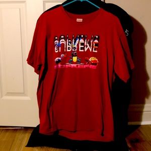 Supreme Friends FW17 drop size large red t-shirt